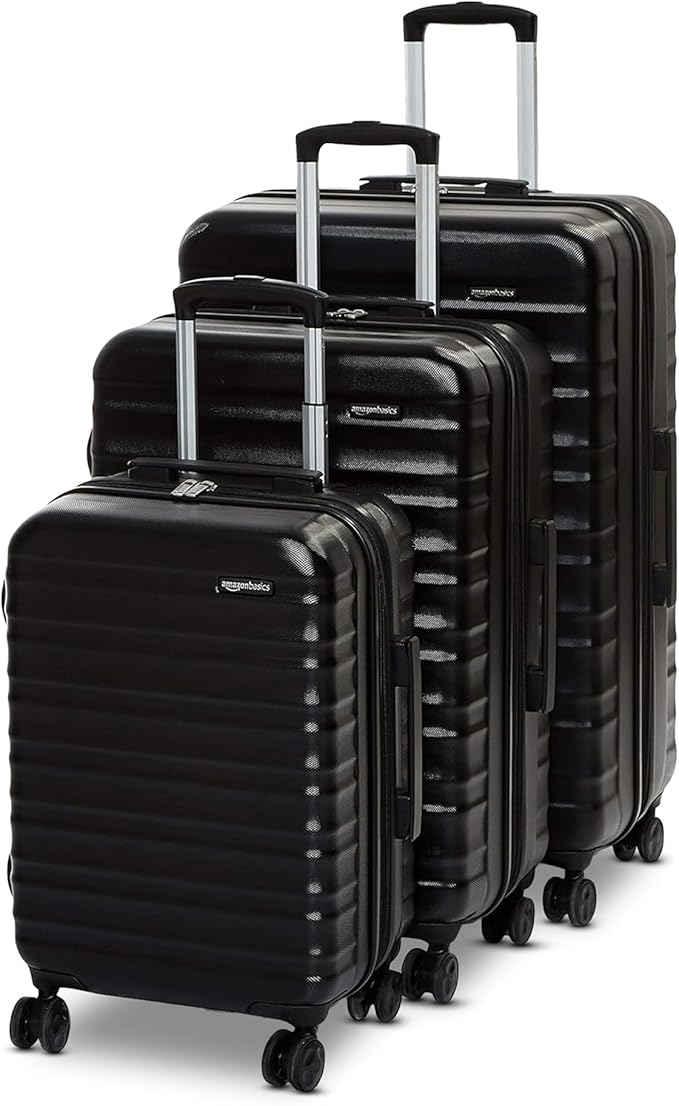 Amazon Basics 3-Piece Set, Hardshell Suitcases by AmazonBasics
