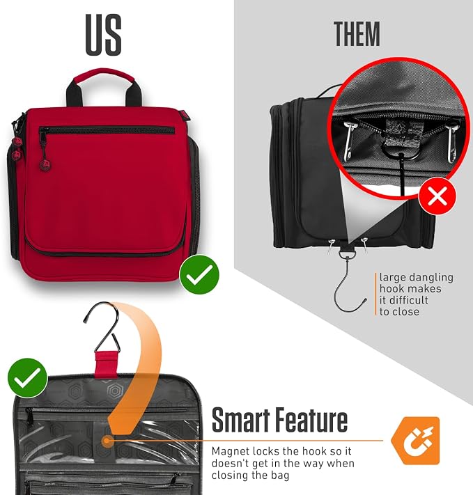 VENTURE 4TH Hanging Travel Toiletry Bag - Image 6