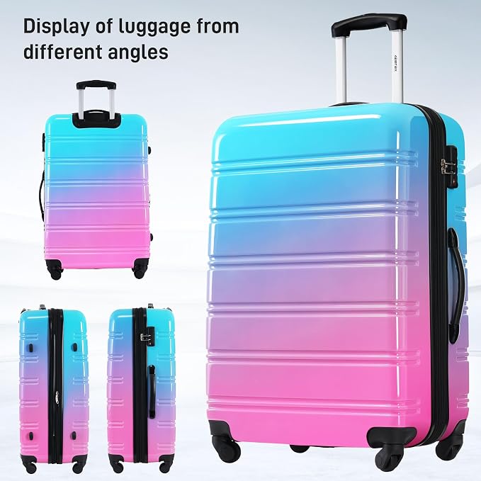 Merax Luggage Sets 3 Piece, Hardside Expandable Suitcase Set - Image 6