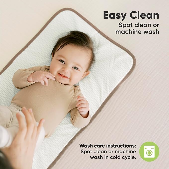KeaBabies Portable Diaper Changing Pad, Easy Wipe Clean - Image 7