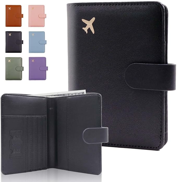 Melsbrinna Premium Leather Passport Holder Covers Case, Waterproof Rfid by Melsbrinna