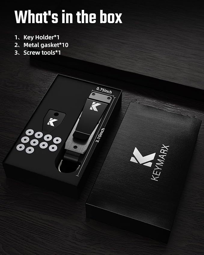 Key Organizer for Men Compact Key Holder Minimalist Key Case Metal Key Chain - Image 6