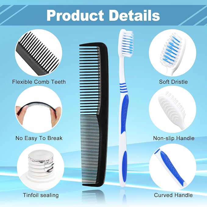 30 Set Travel Toothbrush Kit Bulk, Disposable Toothbrush - Image 3