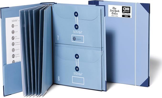 Savor | 2025 Edition The Folio™ Document Organizer | Custom Dyed Cloth-Bound by Savor