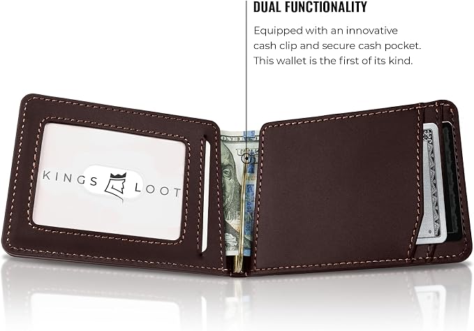 Kings Loot Wallet for Men | Customized Minimalist Slim RFID Blocking Leather - Image 4