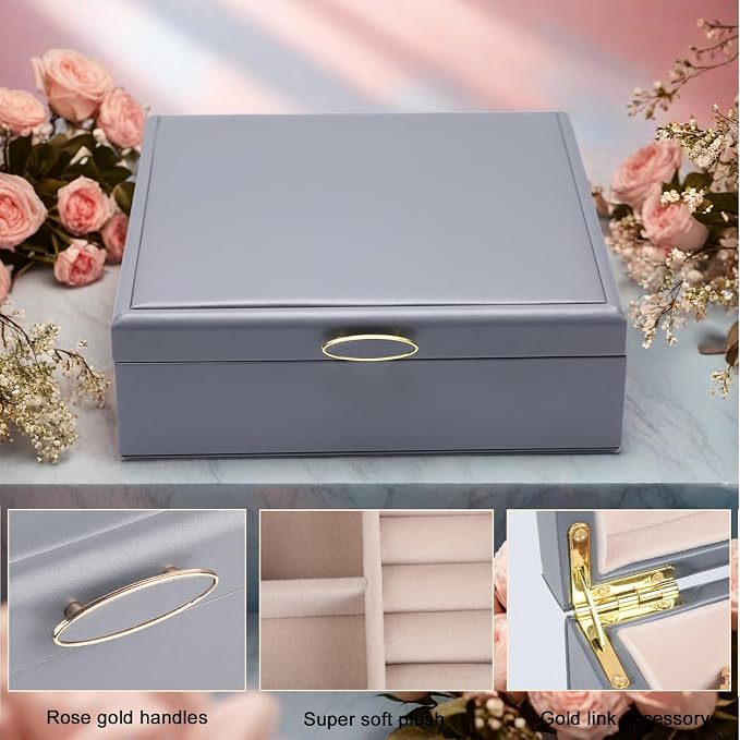 2-layer jewelry box，Jewelry Organizer - Image 2