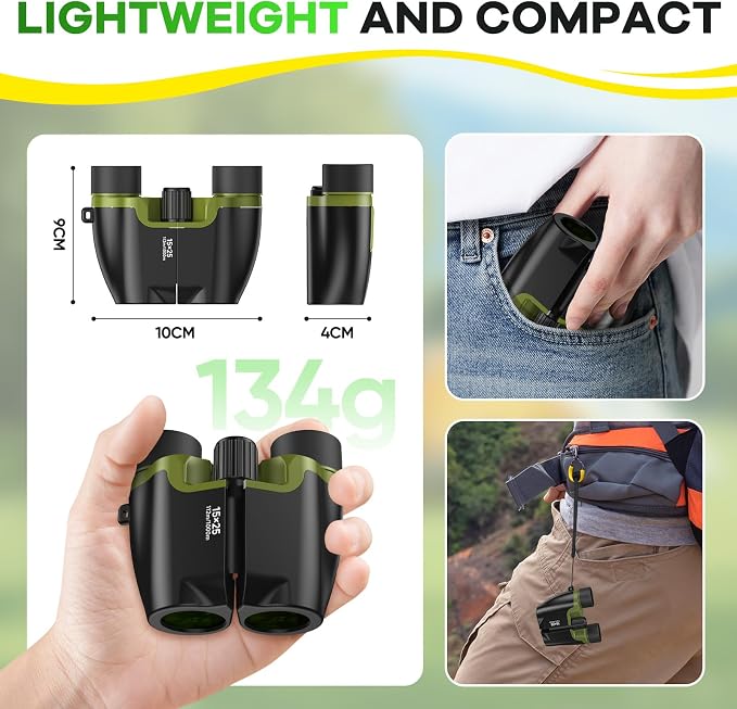 High Powered 15x25 Compact Binoculars - Image 6