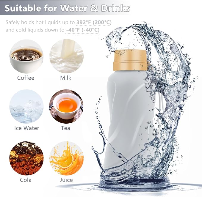 Collapsible Water Bottles, Leak Proof, Reuseable BPA Free Silicone Foldable - Image 6