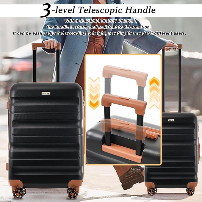 Merax Luggage Set 6 Piece, Hardshell ABS Suitcases - Image 5