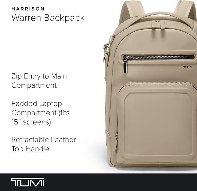 TUMI - Harrison Warren Backpack - 15-Inch Laptop Backpack - Stylish Women's & - Image 2