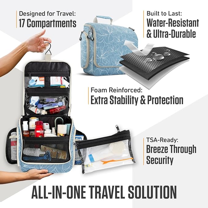 VENTURE 4TH Hanging Travel Toiletry Bag - Image 5
