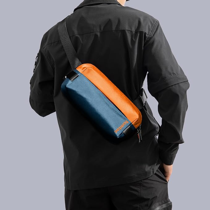 tomtoc Compact EDC Sling Bag, Minimalist Chest Shoulder Backpack Crossbody Bag - Image 2