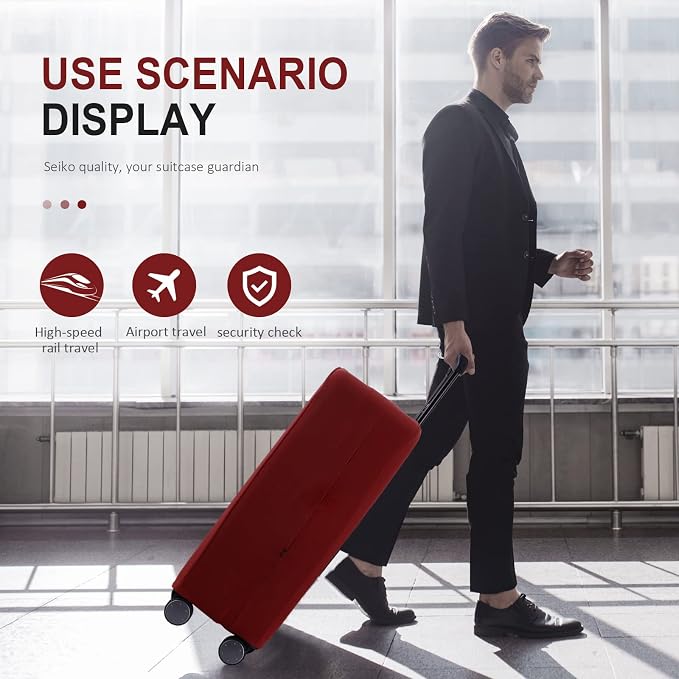 Travel Luggage Cover Suitcase Protector Scratch-Resistant Fit 19-31 Inch - Image 8