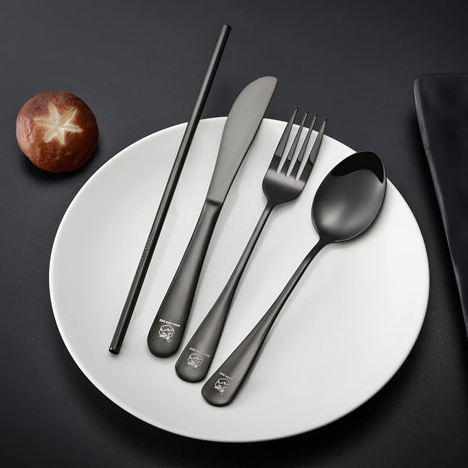 Boulder Bee | Travel Utensils Set | Reusable Camping Cutlery Set | Stainless - Image 6