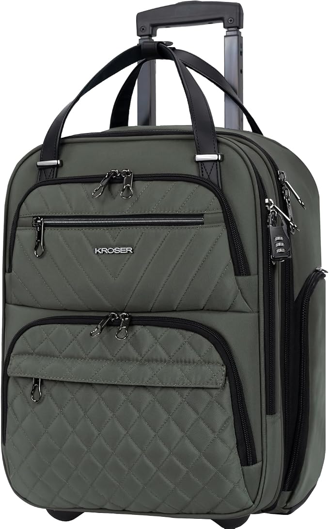 KROSER Carry On Underseat Multi-functional, 16-inch Underseater Lightweight by KROSER