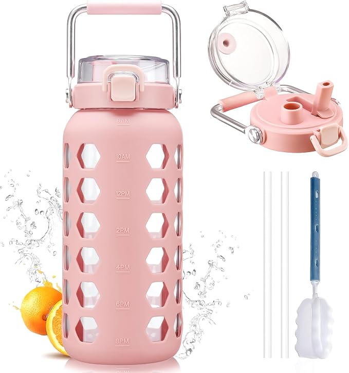MUKOKO 64oz Glass Water Bottles by MUKOKO