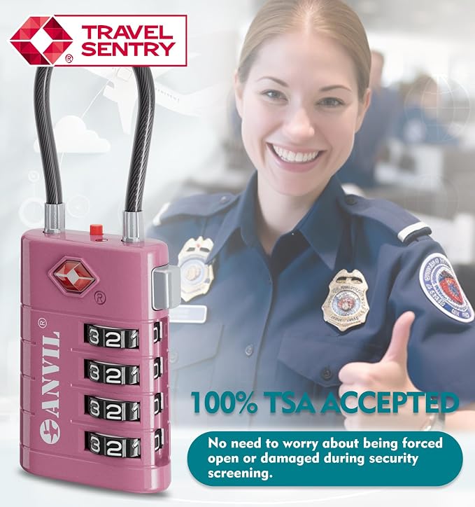 ANVIL 4 Digit Luggage Locks, TSA Locks - Image 8