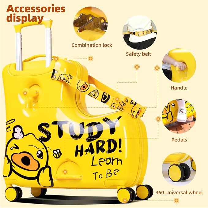 Kids' Lightweight Ride on Luggage - Image 5