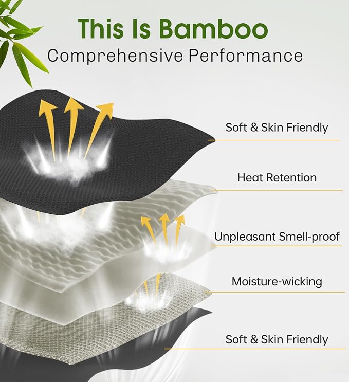 Bamboo Cotton Sleep Mask with Bluetooth Wireless Headphones - Image 3