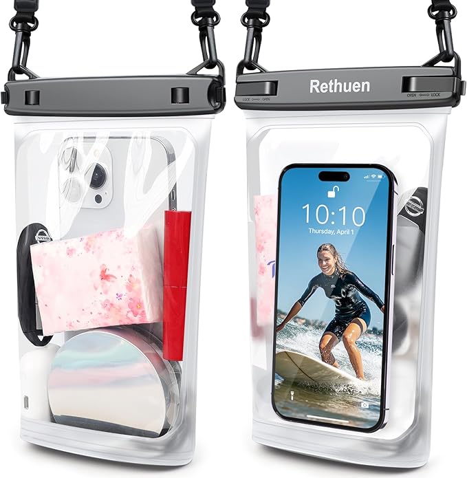 Large Floating Waterproof Phone Pouch, Float Water Proof Bag by Rethuen