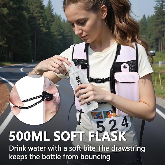 Running Hydration Vest for Women Men, Lightweight Breathable Hydration Pack - Image 3