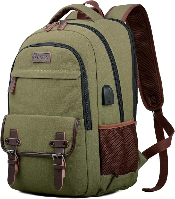 Mactso Canvas Travel Laptop Backpack by Mactso