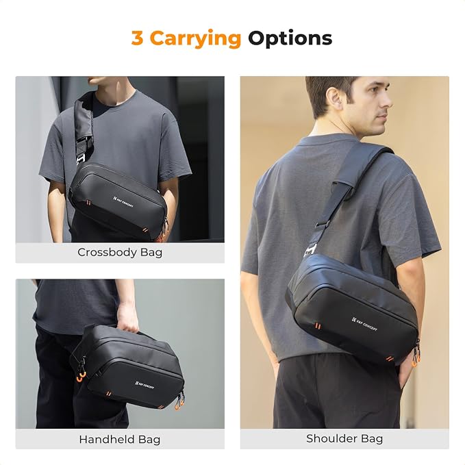 K&F CONCEPT Storage Sling Bag, Vlog Photography Camera HandBag, Portable - Image 7