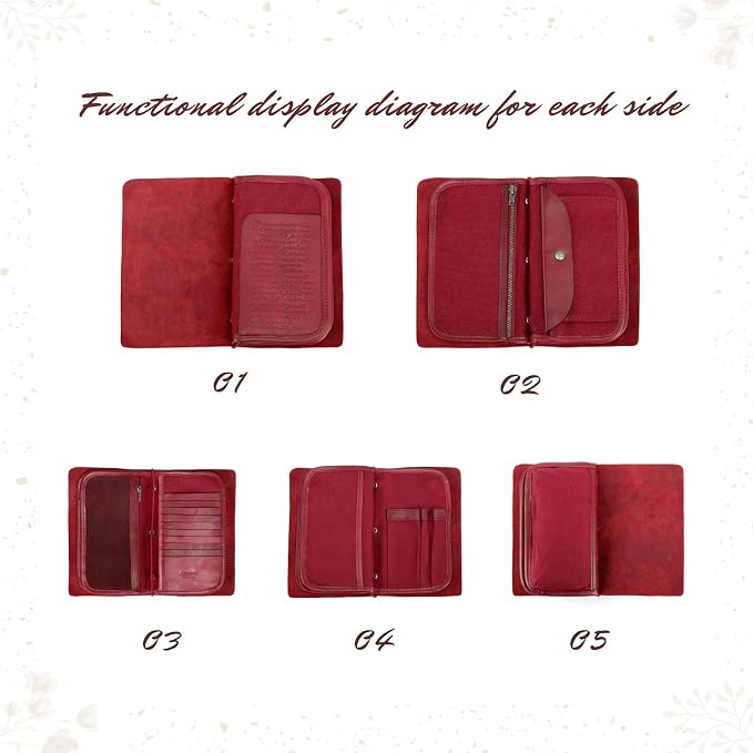 Genuine Leather Nomad Organizer Travel Wallet | Women's Wallet Clutch Passport - Image 4