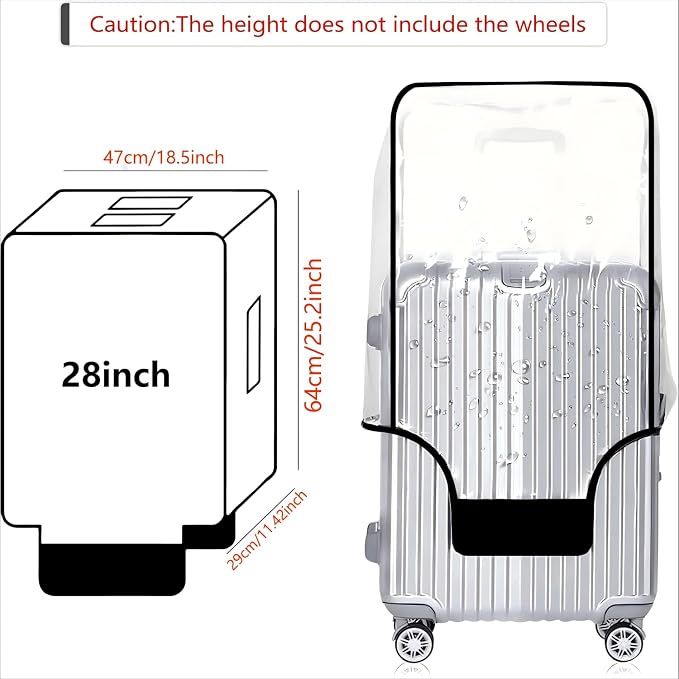 28 Inch PVC Luggage Protector Cover - Image 5