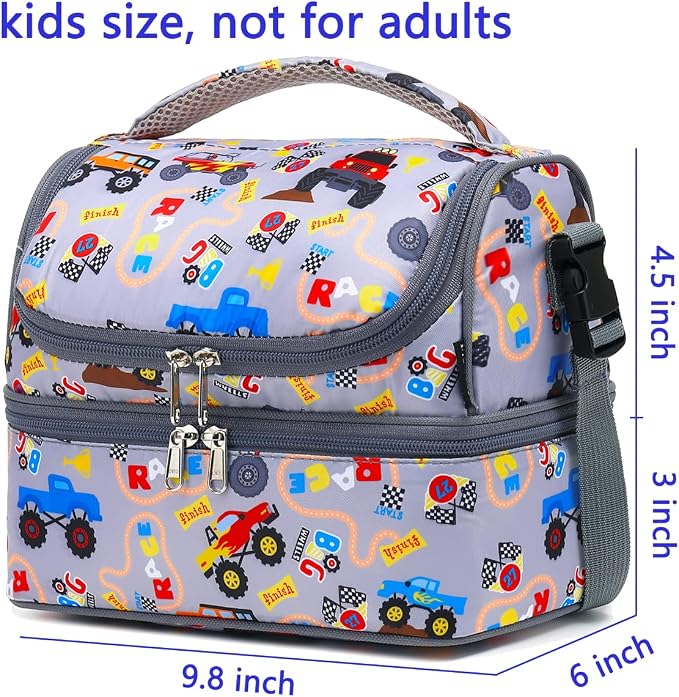 FlowFly Double Decker Cooler Insulated Lunch Bag Large Tote - Image 3