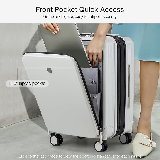 Hanke Grace Expandable Carry On Luggage - Image 2