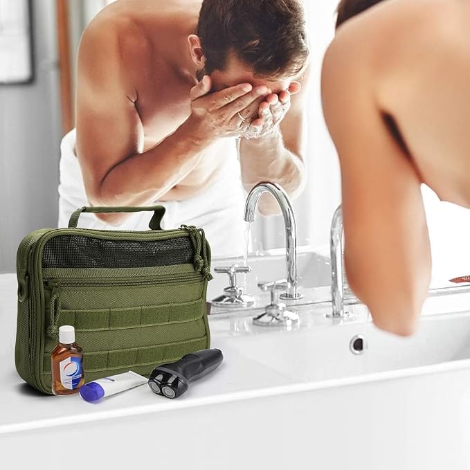 VELVEBAG Mens Toiletry Travel Bag Hanging Toiletry Bag Toiletry Bag Shaving Bag - Image 2