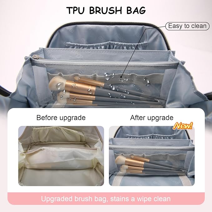 Travel Makeup Bag Cosmetic Bags - Image 2