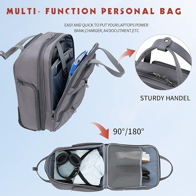 KROSER Carry On Underseat Multi-functional, 16-inch Underseater Lightweight - Image 5