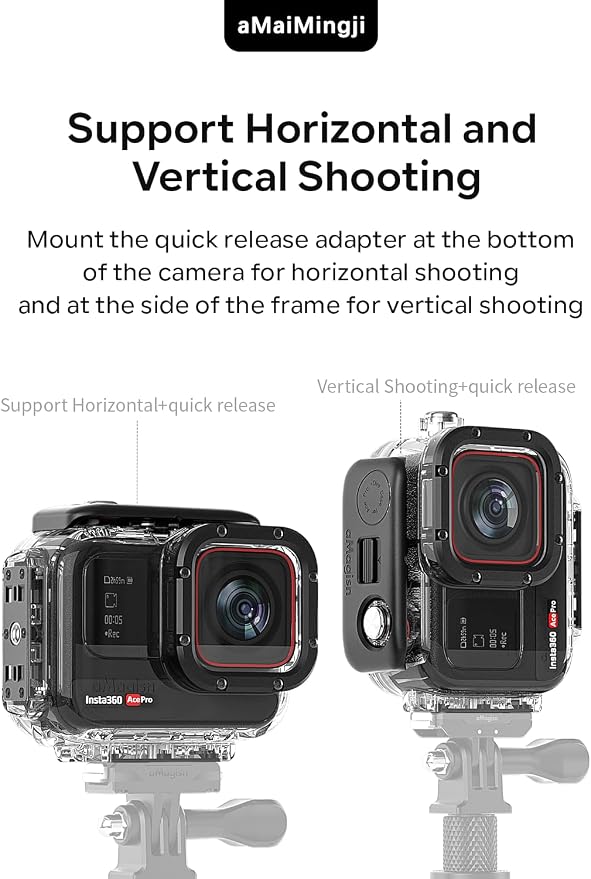 Underwater Dive Case for Insta360 Ace Pro/Ace, 60M/196FT Waterproof Case - Image 4