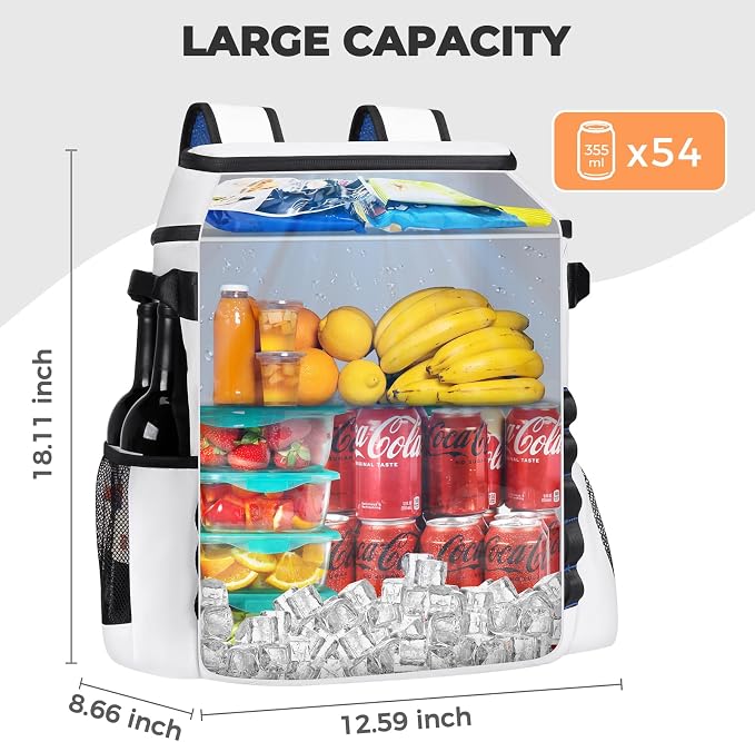 Heytrip Backpack Cooler 36/54 Cans Insulated Waterproof Cooler Bag - Image 8