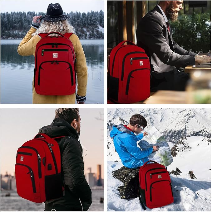 Laptop Backpack, Business Travel Anti Theft Slim Durable Laptops Backpack - Image 7