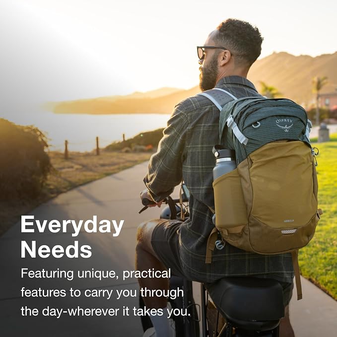 Osprey Nebula Commuter Backpack, Tungsten Soundwave/Grey Heather - Image 3