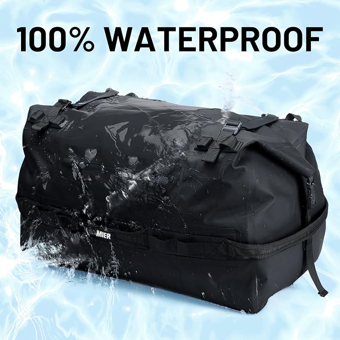 MIER Large Waterproof Duffel Bag Rolltop Dry Backpack Duffle Bags - Image 2
