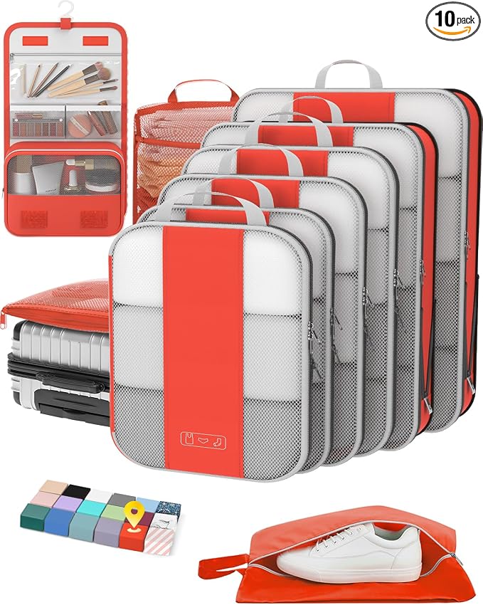 10 Set Compression Packing Cubes by OlarHike