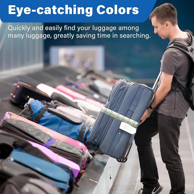 Luggage Straps for Suitcases, Travel Adjustable Belt - Image 5