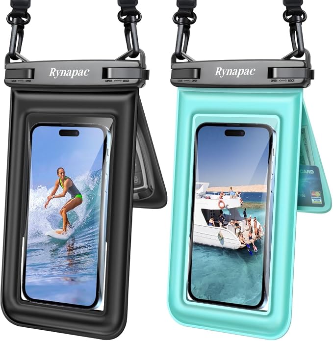 Waterproof Phone Pouch Floating, Double Bags Waterproof Phone Case by Rynapac