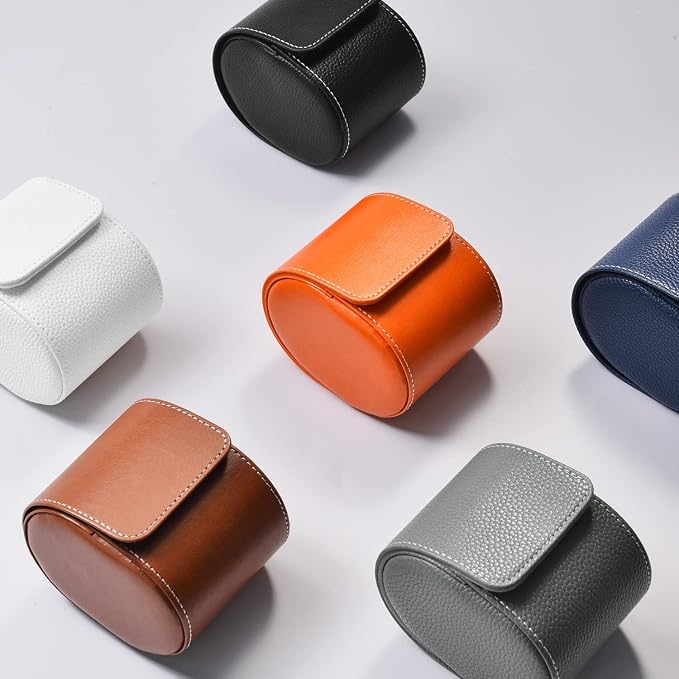 Oirlv Luxury Leather Travel Watch Case Single Watch Box - Image 8