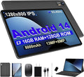 Android 14 Tablet with Keyboard，16GB RAM 128GB ROM 1TB Expand, 8000mAh Battery by Unknown