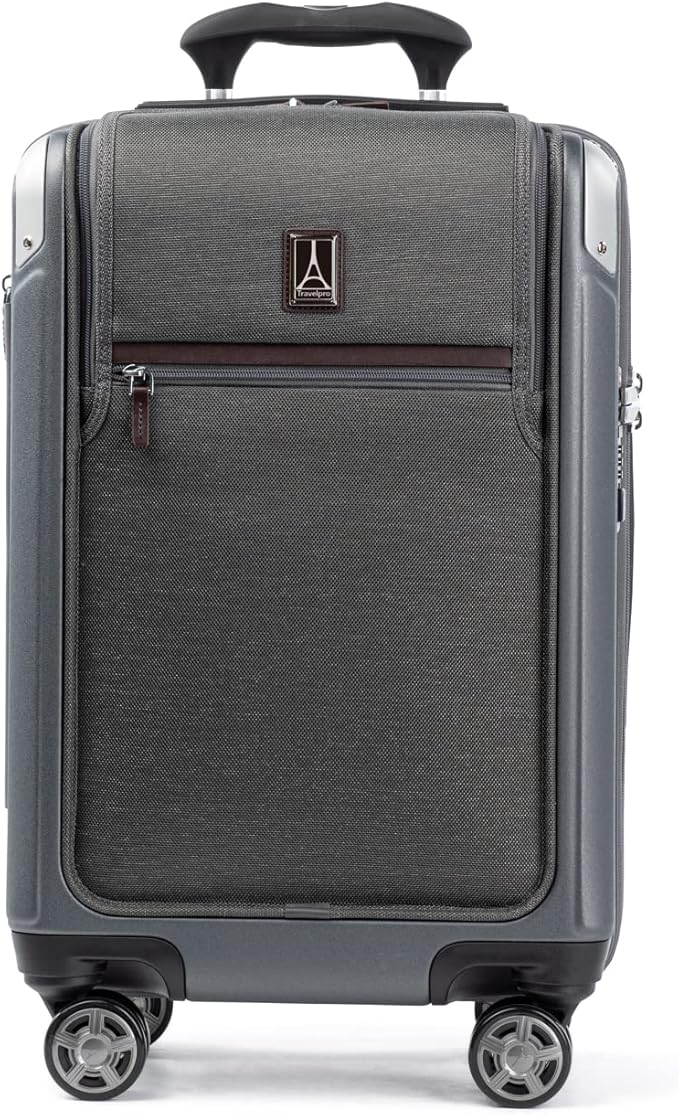 Travelpro Platinum Elite Hardside Expandable Carry on Luggage, 8 Wheel Spinner by Travelpro