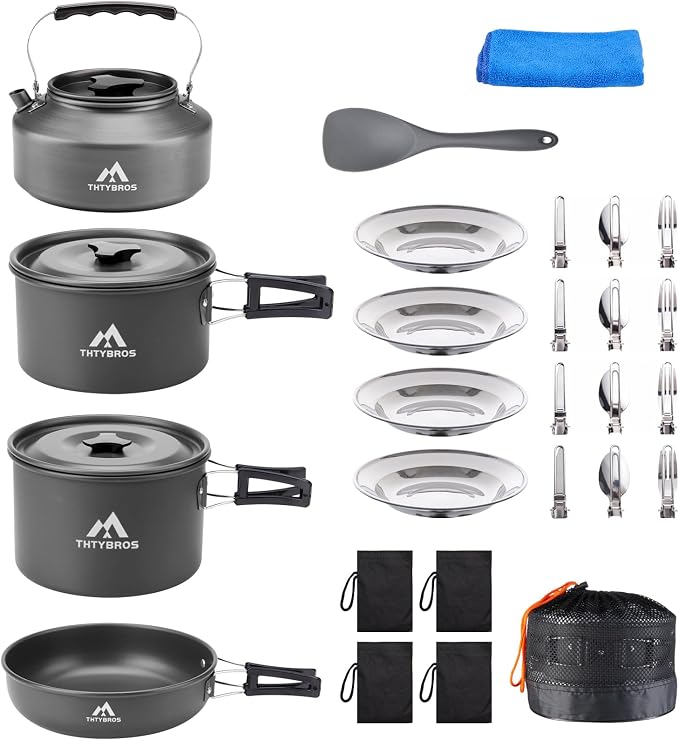27pcs Camping Cookware Mess Kit by Unknown