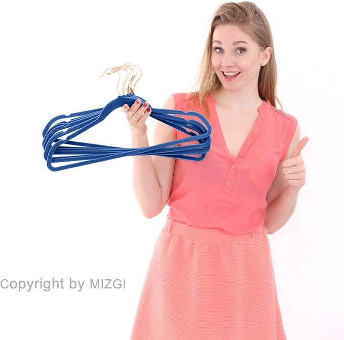 MIZGI Premium Velvet Hangers Heavy Duty - Image 9