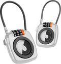 Compatible with Apple AirTag Secure Lock with Wire Cable, 3-Digit Combination by TUXON