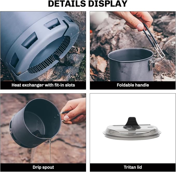 Fire-Maple Petrel Ultralight Pot- High Efficiency Aluminum Camping and - Image 5