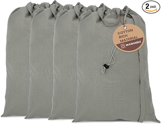 LFH Home Cotton Canvas Large Laundry Bag by LFHHomePrivateLimited
